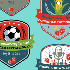 2014 Troy Strawberry Festival logo series